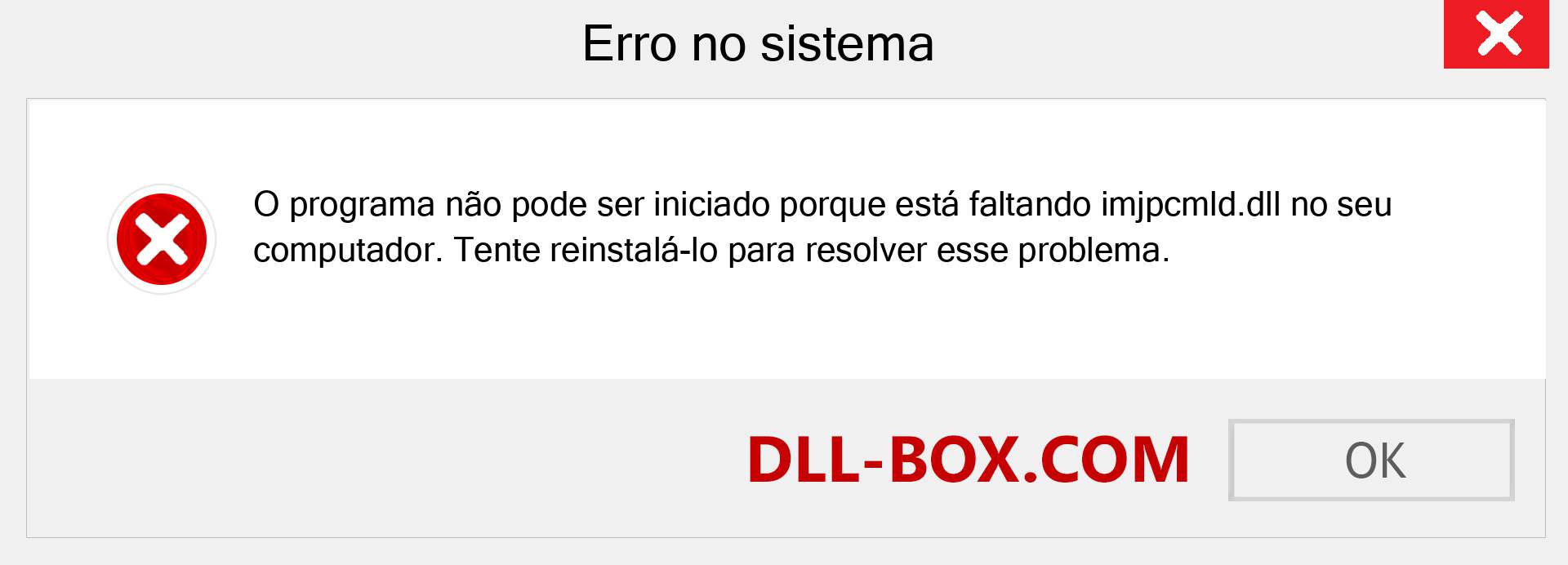 Arquivo imjpcmld.dll ausente ?. Download para Windows 7, 8, 10 - Correção de erro ausente imjpcmld dll no Windows, fotos, imagens